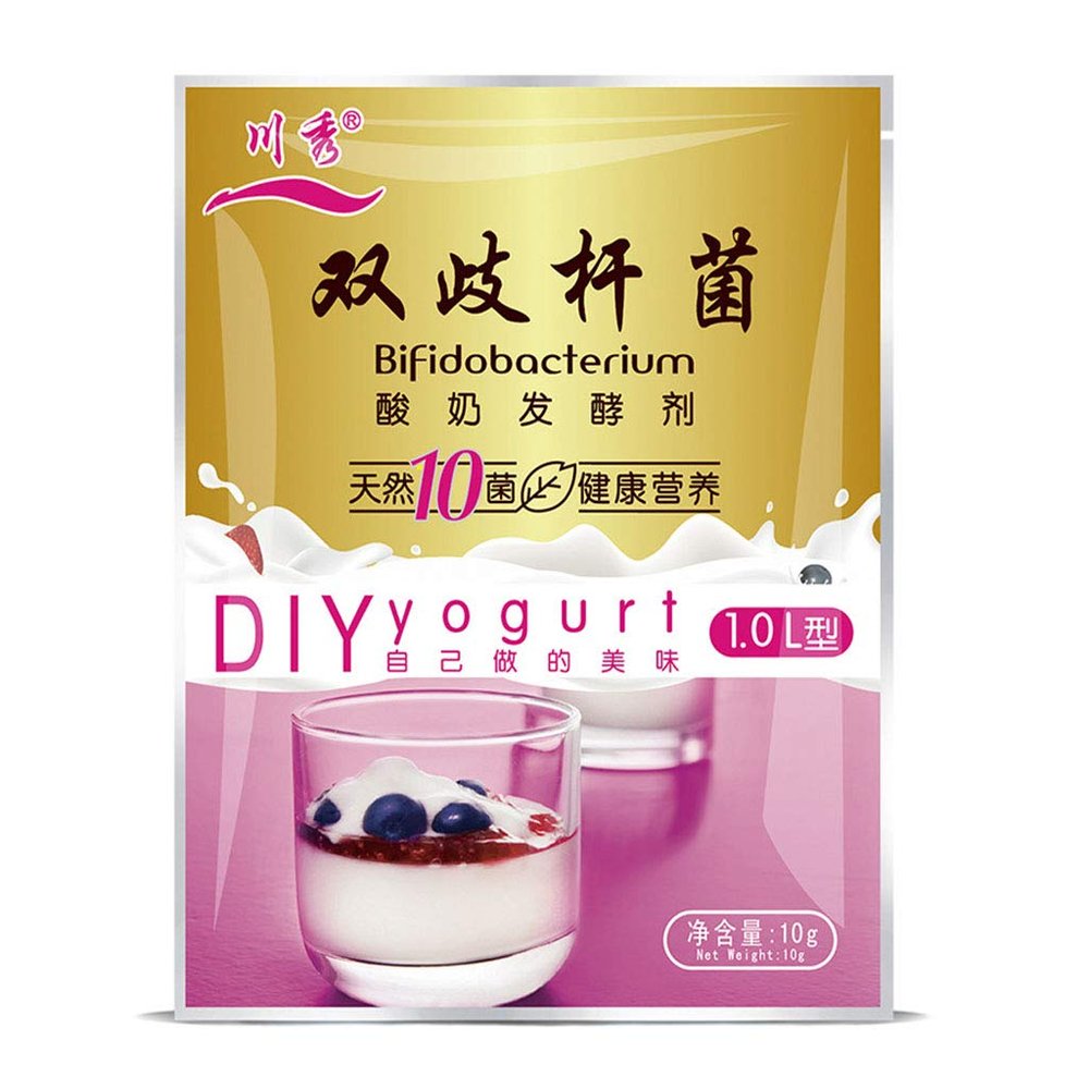 Probiotic Yogurt Starter Bifidobacterium Yogurt Starter Culture 1 Box Containing 10 Each 1 Grams Packets 0.35 Onces Yogurt Starter Cultures Greek