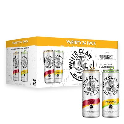 White Claw Hard Seltzer Pineapple & Passion Fruit 24 x 330ml Cans 4.5% ABV
