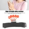 Hand Trainer, Portable Resistance Adjustable Finger Trainer for Sports (Black) view 2