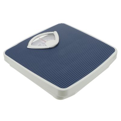 FRCOLOR Sturdy Mechanical Bathroom Scale Extra-large Dial PU Anti-slip Pad Home Body Scale Blue