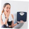 FRCOLOR Sturdy Mechanical Bathroom Scale Extra-large Dial PU Anti-slip Pad Home Body Scale Blue view 2