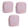 FRCOLOR 3pcs Portable Toiletries Bag for Women Sanitary Towel Storage Pouch Hanging Diaper Bag Zippered Coin Purse Large Capacity Wallet view 1