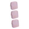 FRCOLOR 3pcs Portable Toiletries Bag for Women Sanitary Towel Storage Pouch Hanging Diaper Bag Zippered Coin Purse Large Capacity Wallet view 2