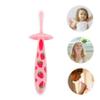 FRCOLOR Baby Toothbrush U-Shaped Silicone Head Portable Infant Toothbrush Toddler Teeth Cleaning Tool with Strawberry Design Household Baby Supply view 2