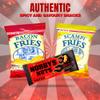 Pub Snacks Box: 4 Pk Smith's Scampi & Bacon Fries (2 each), 3 Pk Nobby's Nuts with Classic Salted, Dry Roasted & Sweet Chilli Peanuts, and Fruit Adventure Mint Sold By VR Angel view 2