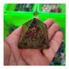 NWPNLXEA Home Collections 4-5cm Natural Crystal Dragon Blood Stone Pyramid Cut from Crafts (Size : 4cm) view 2