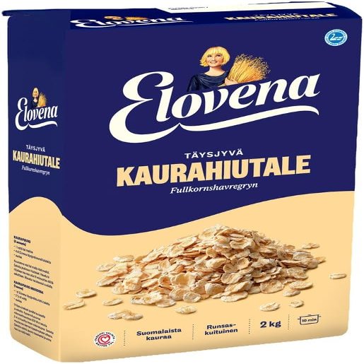 Elovena whole grain oat Flakes 1 Box of 2kg SPSP pack (SOPOSOPO)
