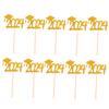 ifundom 20pcs Graduation Cupcake Toppers Mortarboard Picks for Graduation Party Cakes Safe Lightweight Dessert Decorations for Celebrating Your