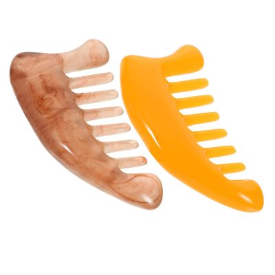 FOMIYES 4pcs Resin Guasha Scraping Comb Multifunctional Comb for Scalp Massager Traditional Massage Tools Scraping Boards for Body Relaxation