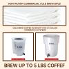 50Pcs Commercial Cold Brew Coffee Filters,20" x 20" Commercial Cold Brew Bags For Commercial Model Cold Brew Coffee Makers and 5-Gallon Commercial Systems,with Drawstring,Brew Up To 5 LBS Coffee view 3