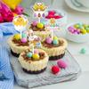 IEEDFJKK 12pack/lot Happy Easter Cake Decorations Chicken Carrot Cake Topper For Cafe Party Accessories Easter Themed Cake view 4