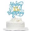 1 PCS Happy 50th Birthday Cake Topper Black Gold Glitter Cheers to 50 Years Birthday Cake Pick 50 Fabulous Cake Decoration for 50th Birthday/Anniversary Party Cake Decorations Supplies (15) view 1