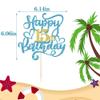 1 PCS Happy 50th Birthday Cake Topper Black Gold Glitter Cheers to 50 Years Birthday Cake Pick 50 Fabulous Cake Decoration for 50th Birthday/Anniversary Party Cake Decorations Supplies (15) view 2