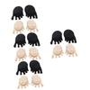 FOMIYES 8pairs Reusable Toe Socks Daily Use Half Socks Wear-resistant Forefoot Pads Foot Cushion for Women Outdoor Activity Washable view 1