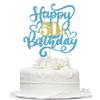 1 PCS Happy 50th Birthday Cake Topper Black Gold Glitter Cheers to 50 Years Birthday Cake Pick 50 Fabulous Cake Decoration for 50th Birthday/Anniversary Party Cake Decorations Supplies (50) view 1