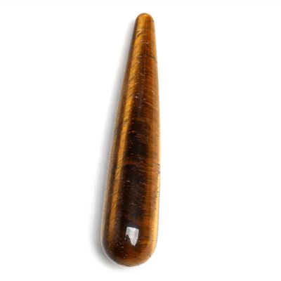 Home Collections 11cm Natural Quartz Wand Crystal Tiger Eye Point Massage Face Body Exercise Tool Roller Stick Love Stone Healthy Gift