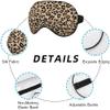 NOHSHE Leopard Print Sleep Mask Eye Mask Animal Skin Brown Sleep Mask Light Blocking Adjustable Smooth Soft Eye Masks for Women Deep Rest Travel view 3