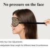 NOHSHE Leopard Print Sleep Mask Eye Mask Animal Skin Brown Sleep Mask Light Blocking Adjustable Smooth Soft Eye Masks for Women Deep Rest Travel view 4