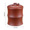 OGOODLE Tea Can Purple Clay Tea Cans Storage Tea Cans Household Loose Tea Sealed Cans Wake-up Tea Cans Living Room Candy Cans Chinese Spice Cans Storage Jar view 2