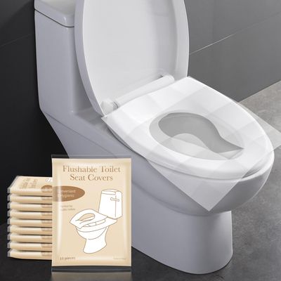 LiTianine Disposable Toilet Seat Covers,100PCS Flushable Toilet Seat Covers for Road Trips,Travel, Airplane,Camping,Shopping Mall