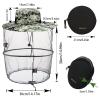 Mbsomnus Mosquito Head Net Hat Digital Camouflage Midge Head Net Midgie Face Cover Mosquito Hats with Netting Mosquito Net Hat Quick Dry Wide Brim Sun Protection for Outdoor Hiking Camping Gardening view 3