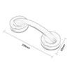 2 Pcs Grab Bars for Bathroom Suction Shower Safety Bars for Seniors Anti Slip Senior Assist Safety Support Handicap Grab Bars Without Drilling Silver view 4