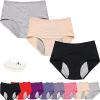3/4/8 Packs Leakproof Ladies Underwear for Women Over 60, Incontinence (3PCS-B, CN-XL) view 1