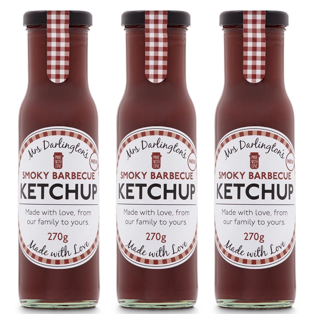FreshCart Basics Mrs Darlington's Smoky Barbecue Ketchup - 270g - Pack of 3