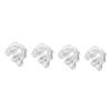 TOPBATHY 4pcs Aluminum Cake Mold Shaped for DIY Birthday Cakes Rice Pudding Jelly Fish Ocean Creature Fondant Mold view 1