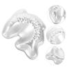 TOPBATHY 4pcs Aluminum Cake Mold Shaped for DIY Birthday Cakes Rice Pudding Jelly Fish Ocean Creature Fondant Mold view 2