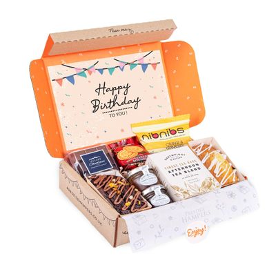 Afternoon Tea Gift  Letterbox Hamper with Treats  Postal Present for Birthday or Thank You  Luxury Tea-Time Surprise for Her or Him