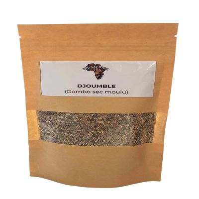 Djoumbl 50g Ground Dried Okra Powder African Dried Okra Natural Thickener for Sauces & Traditional Dishes