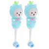 FRCOLOR Kids Toothbrush Set and Cute Bear Shape 2pcs with Soft Silicone Bristles Safe and Gentle for Toddlers and Children Aged 0-9 Years, for Daily Oral Care view 1