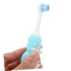 FRCOLOR Kids Toothbrush Set and Cute Bear Shape 2pcs with Soft Silicone Bristles Safe and Gentle for Toddlers and Children Aged 0-9 Years, for Daily Oral Care view 2