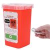 Waste Blade Container, Plastic Blade Container Durable Good Toughness Convenient for Storing Waste Blade for Blade Disposal Collection Box (Red) view 2