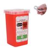 Waste Blade Container, Plastic Blade Container Durable Good Toughness Convenient for Storing Waste Blade for Blade Disposal Collection Box (Red) view 4