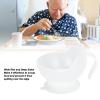 TARSHYRY Elderly Suction Bowl with Wide Rim and Deep Sides, Non-Slip Base. Durable Design, Microwave & Dishwasher Safe for Independent Eating, Versatile & Convenient for Patients view 4