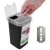 Waste Blade Container, Plastic Blade Container Durable Good Toughness Convenient for Storing Waste Blade for Blade Disposal Collection Box (Black) view 4