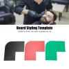 Beard Guide Stencil, Portable Ergonomic Mustache Guide Stencil Styling Tool Flexible Safe 3pcs for Men Hair Salon view 4