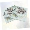 Didiseaon 60pcs Dragonfly Party Napkins Printed Beautiful Flowers for Birthday Celebrations Home Gatherings and Festive Occasions view 3