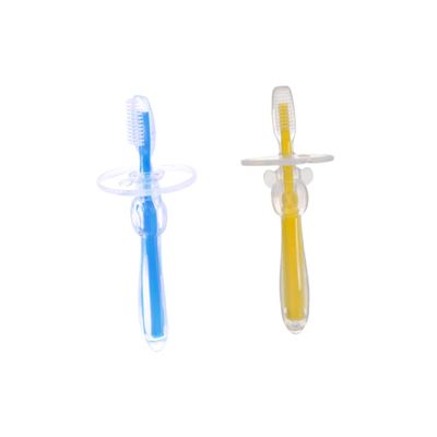 HAPINARY Silicone Training Toothbrush Set for Children Bristle Brush Boys and Girls's Newborn Brush