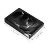 Amosfun Grey European Soap Dish Soap Holder Draining Dish Travel Lid Box Resin Container view 2