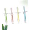 HAPINARY 4pcs Boys and Girls Shaped Boy Girl Toothbrush Silicone Soft Bristles Brush for view 2
