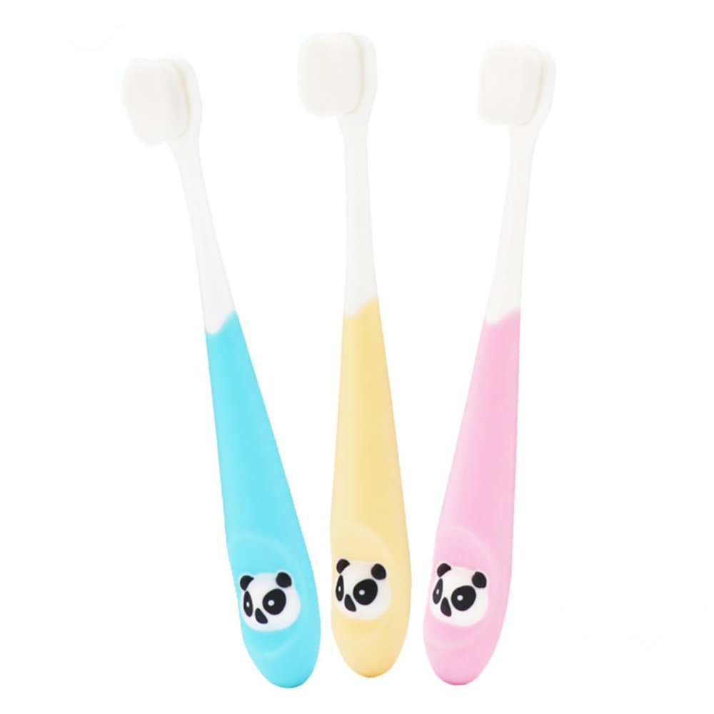 HAPINARY 3pcs Boys and Girls Toothbrush for Boy Girl Soft Bristles Small Head Design for Year Old and for Daily Teeth Cleaning