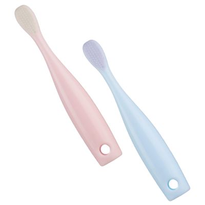 HAPINARY 2pcs Soft-bristled Boy Girl's Toothbrush Year Old Boy Girl Brush Non-Toxic Material for Safe Brushing
