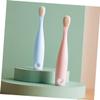HAPINARY 2pcs Soft-bristled Boy Girl's Toothbrush Year Old Boy Girl Brush Non-Toxic Material for Safe Brushing view 3