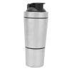 Pssopp Gym Stainless Steel Shaker Bottle with Scale Convenient for Gymnasium Playground Use view 3