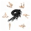 7 Comfortable Fixable Black Adjustable Artificial Restraints Kit Suitable for Beginners and Couples view 3