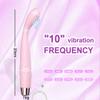 10 Modes Quiet Powerful Handheld Electric Bullet Massage Tool for Woman Sports Recovery,Handheld Mini Pocket Travel Personal Bullet Rod for Women Men,Muscle Body Foot Massage Tool Silent (Pink) view 4
