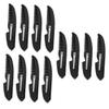 MAGICLULU 12pcs Portable Hair Combs Folding Pocket Mustache Beard Comb for Men's Beard Care and Travel Use view 1
